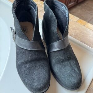 UGG Women's Black Suede Ankle Booties
